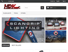 Tablet Screenshot of hdk.com.mx