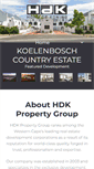 Mobile Screenshot of hdk.co.za